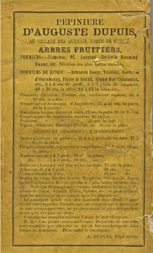 Pépinière Auguste Dupuis