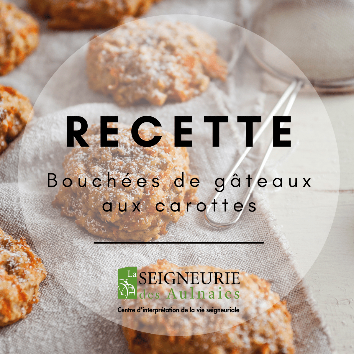 Bouchées de gâteaux aux carottes