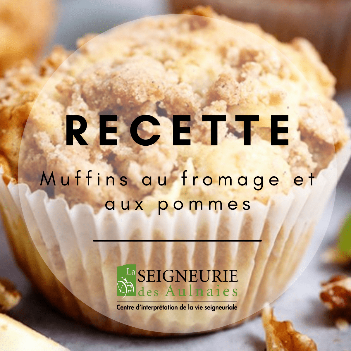 Muffins au fromage et aux pommes