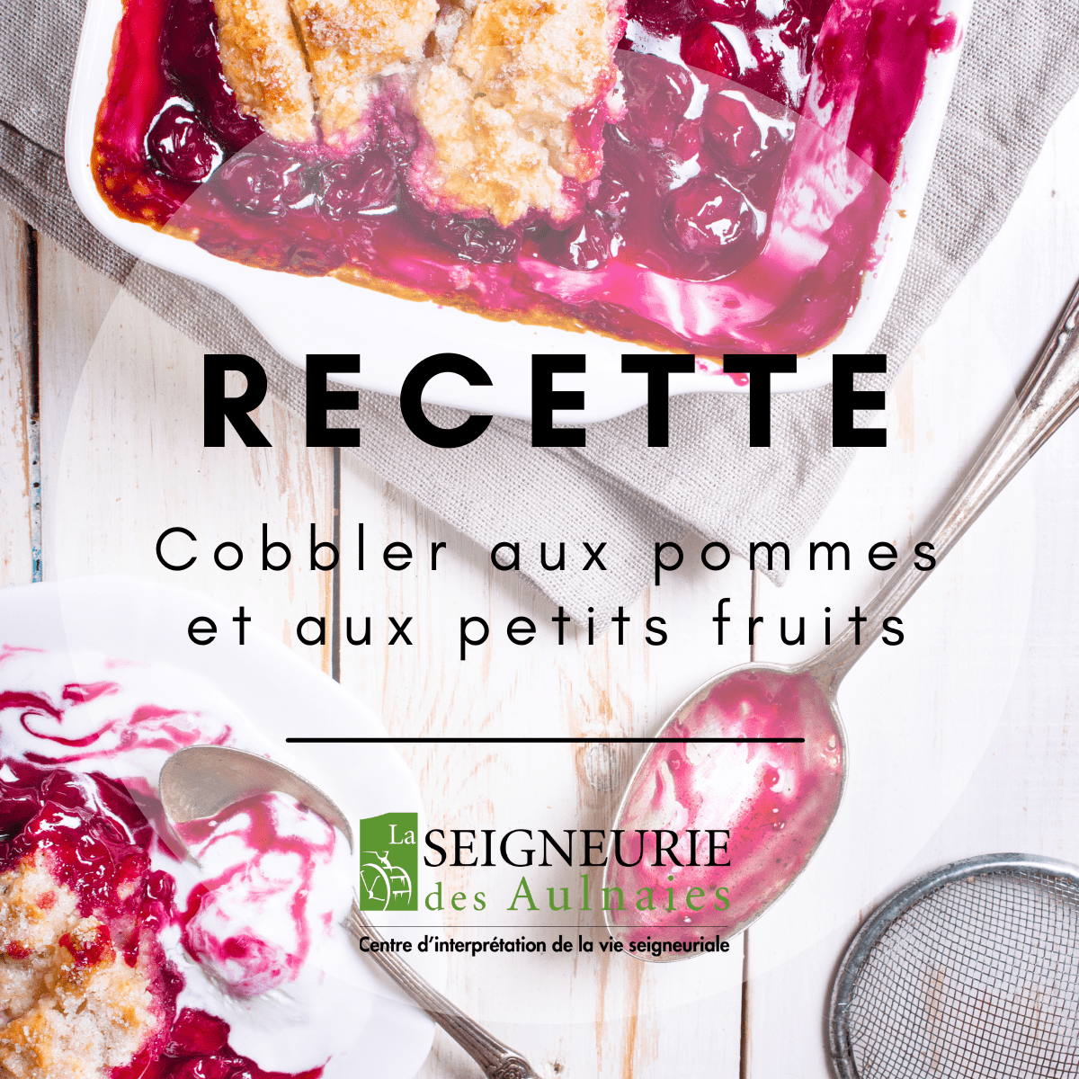 Recettes de cobbler aux pommes et aux petits fruits