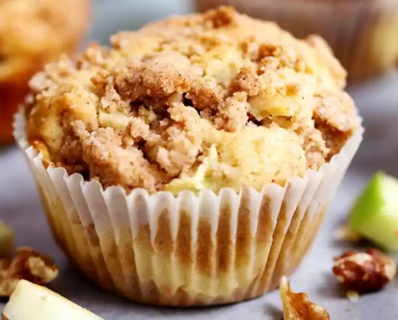 Muffins au fromage et aux pommes