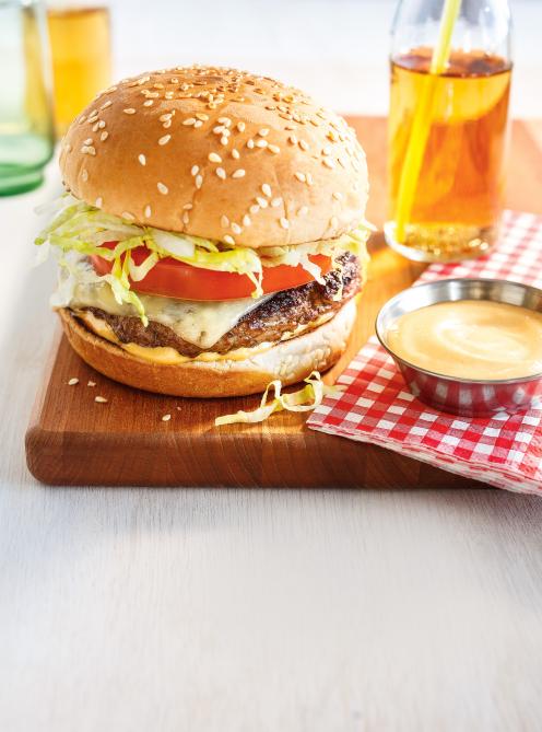 Hamburgers tout garnis maison Hamburgers tout garnis maison