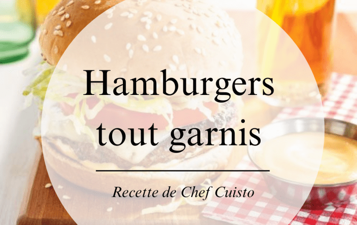 Recette d'Hamburger tout garnis maison
